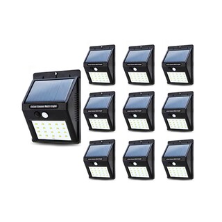 Foto 1 | Foto 1 | Paquete De 10 Focos Solares De 20 Led Con Sensor De Movimiento - Venta Internacional.