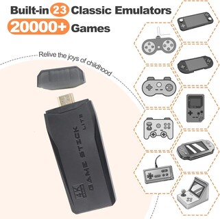 Foto 2 | Foto 2 | Consola De Juegos Retro Inalámbrica Linireau Con Más De 20 000 Juegos De 64 Gb - Venta Internacional.