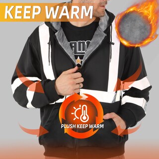 Foto 2 | Foto 2 | Sudadera Con Capucha De Seguridad Alta Visibilidad Para Hombre Clase 3 - Venta Internacional.