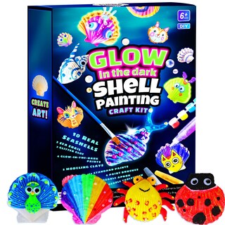 Foto 1 | Foto 1 | Kit De Pintura De Conchas Epump Que Brillan En La Oscuridad Para Niños De 6 A 8 Años - Venta Internacional.