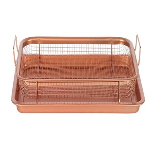 Foto 4 | Foto 4 | Bandeja De Horno De Acero Inoxidable Color Cobre 30 5 X 22 5 X 7 5 Cm - Venta Internacional.