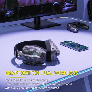 Foto 2 | Foto 2 | Auriculares Inalámbricos Para Juegos Binnune Para Ps4 Ps5 Pc Mac - Venta Internacional.