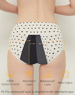 Foto 4 | Foto 4 | Ropa Interior De Época Innersy De Algodón De Cintura Alta Paquete De 3 Unidades Para Mujer - Venta Internacional.