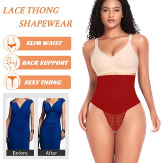 Foto 3 | Foto 3 | Tanga Tummy Control Shapewear Werena Para Mujer Color Rojo Talla Xxl - Venta Internacional.