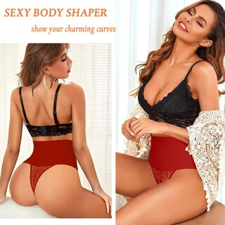 Foto 7 | Foto 7 | Tanga Tummy Control Shapewear Werena Para Mujer Color Rojo Talla Xxl - Venta Internacional.