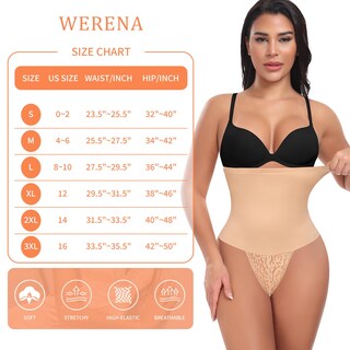 Foto 6 | Foto 6 | Tanga Shapewear Werena Tummy Control Para Mujer Color Beige Talla L - Venta Internacional.