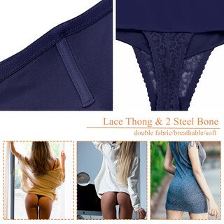 Foto 5 | Foto 5 | Tanga Shapewear Werena Tummy Control Para Mujer Color Azul Talla Xxl - Venta Internacional.