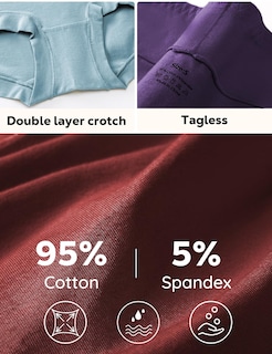 Foto 5 | Foto 5 | Ropa Interior De Algodón Allbase Para Mujer Cintura Alta Paquete De 5 Unidades 3xl - Venta Internacional.