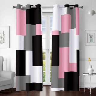 Foto 1 | Foto 1 | Cortinas Opacas Color Rosa Tirot 100% Opacas 160 X 160 Cm 2 Paneles - Venta Internacional.