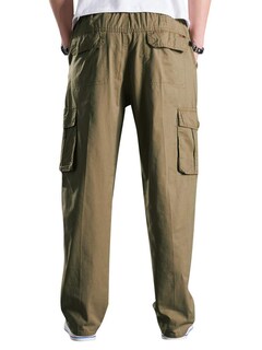 Foto 4 | Foto 4 | Pantalones Cargo Mesinsefra Para Hombre Holgados De Color Caqui Ligero - Venta Internacional.