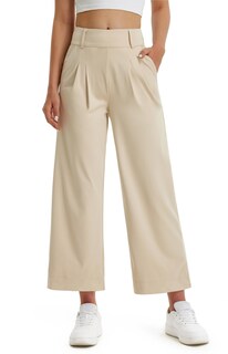 Foto 1 | Foto 1 | Pantalones De Vestir De Pierna Ancha Libin Para Mujer Cintura Alta Color Caqui - Venta Internacional.