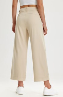 Foto 2 | Foto 2 | Pantalones De Vestir De Pierna Ancha Libin Para Mujer Cintura Alta Color Caqui - Venta Internacional.