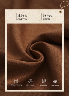 Foto 7 | Foto 7 | Pantalones Cheeryah De Lino Con Pernera Ancha Para Mujer Palazzo Caramel M/31 - Venta Internacional.