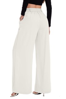 Foto 6 | Foto 6 | Pantalones Palazzo Funyyzo De Pierna Ancha Y Cintura Alta Para Mujer - Venta Internacional.
