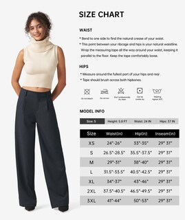 Foto 7 | Foto 7 | Pantalones De Trabajo Willit De Pierna Ancha Y Cintura Alta Para Mujer Color Azul Marino Talla M - Venta Internacional.