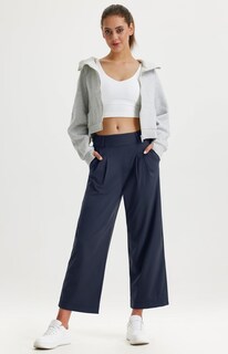 Foto 6 | Foto 6 | Pantalones De Vestir De Pierna Ancha Libin Para Mujer Cintura Alta Color Azul Marino - Venta Internacional.