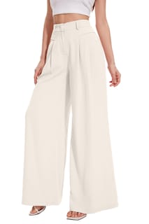 Foto 1 | Foto 1 | Pantalones De Vestir Palazzo De Pierna Ancha Funyyzo Para Mujer - Venta Internacional.