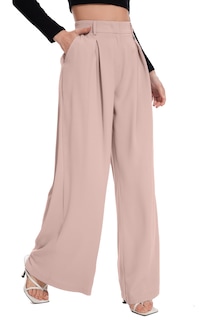 Foto 5 | Foto 5 | Pantalones Palazzo Funyyzo De Cintura Alta Y Pierna Ancha Para Mujer B-pink - Venta Internacional.