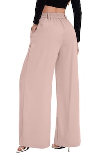 Foto 6 | Foto 6 | Pantalones Palazzo Funyyzo De Cintura Alta Y Pierna Ancha Para Mujer B-pink - Venta Internacional.