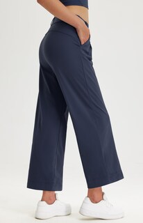 Foto 3 | Foto 3 | Pantalones De Vestir De Pierna Ancha Libin Para Mujer Cintura Alta Color Azul Marino - Venta Internacional.