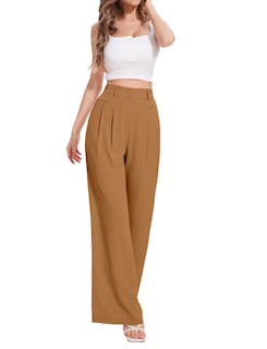 Foto 2 | Foto 2 | Pantalones De Vestir Palazzo De Pierna Ancha Funyyzo Para Mujer - Venta Internacional.