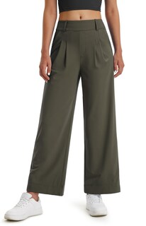 Foto 1 | Foto 1 | Pantalones De Trabajo De Pierna Ancha Libin Para Mujer Color Verde Militar Talla M - Venta Internacional.