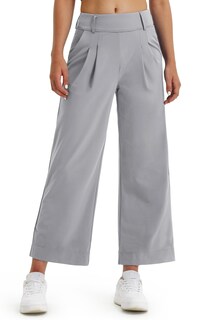 Foto 1 | Foto 1 | Pantalones De Vestir De Pierna Ancha Libin Para Mujer Cintura Alta Gris Claro - Venta Internacional.