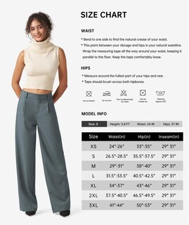 Foto 7 | Foto 7 | Pantalones De Trabajo Willit De Pierna Ancha Y Cintura Alta Para Mujer Color Gris Tinta S - Venta Internacional.