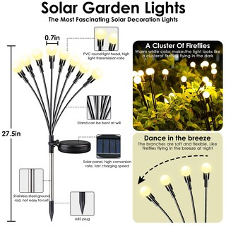Foto 2 | Foto 2 | Luces Solares Bossern 2025 Impermeables Para Exteriores Paquete De 8 - Venta Internacional.