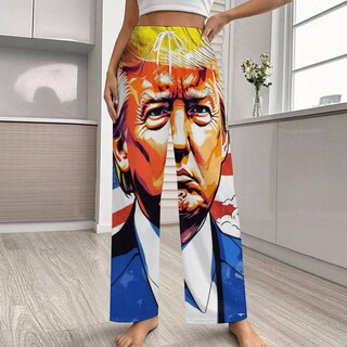 Foto 2 | Foto 2 | Pantalones De Pijama Hongbizi Trump Comfy Lounge Para Mujer - Venta Internacional.