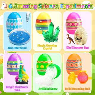 Foto 2 | Foto 2 | Kit De Experimentos Científicos Lubuyild Huevos De Pascua Prellenados Paquete De 6 - Venta Internacional.
