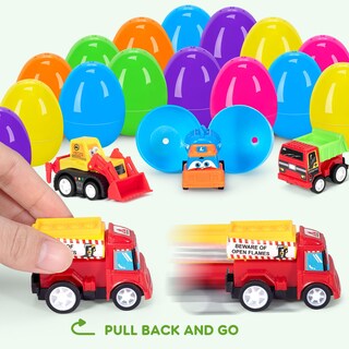Foto 3 | Foto 3 | Huevos De Pascua Precargados Sugfut Con Coches Retráctiles 24 Unidades Para Niños - Venta Internacional.