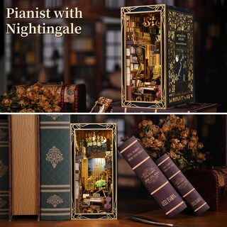 Foto 6 | Foto 6 | Kit De Cuadernos En Miniatura Para Casa De Muñecas Para Hacer Tú Mismo Cuaderno Cccdf Con Led - Venta Internacional.