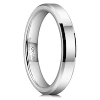 Anillo De Boda King Will Basic De Carburo De Tungsteno De 4 Mm Para Hombre - Venta Internacional.