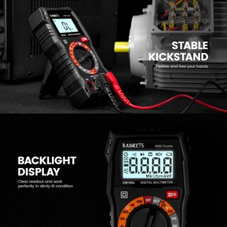 Foto 5 | Foto 5 | Multímetro Digital Kaiweets Km100s 4000 Conteos De Voltaje Dc/ac - Venta Internacional.