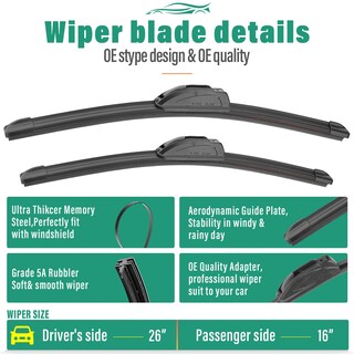 Foto 3 | Foto 3 | Escobillas De Limpiaparabrisas De Repuesto Para Mazda Cx7 Cx-7 - Venta Internacional.