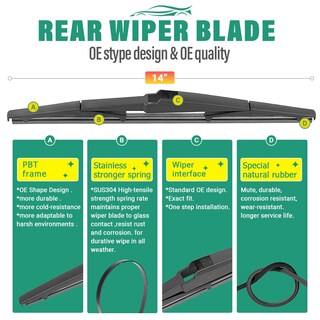 Foto 4 | Foto 4 | Escobillas De Limpiaparabrisas De Repuesto Para Mazda Cx7 Cx-7 - Venta Internacional.