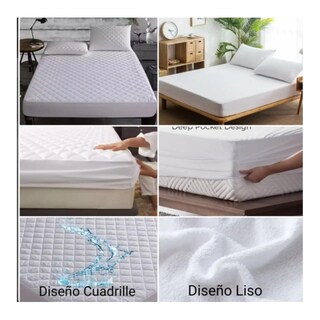 Foto 2 | Foto 2 | Funda De Colchón Impermeable Y 2 Fundas De Almohada Para 2 Asientos Color Blanco - Venta Internacional.