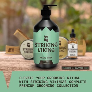 Foto 4 | Foto 4 | Champú Para Barba Striking Viking Limpieza Profunda 500 Ml Árbol De Té - Venta Internacional.