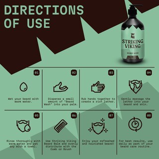 Foto 7 | Foto 7 | Champú Para Barba Striking Viking Limpieza Profunda 500 Ml Árbol De Té - Venta Internacional.