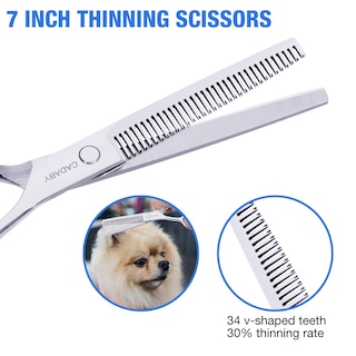 Foto 4 | Foto 4 | Tijeras De Peluquería Canina Cadaby Professional 5 En 1 Color Plateado - Venta Internacional.