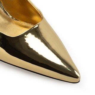 Foto 6 | Foto 6 | Zapatos Heelchic Metallic Pumps Para Mujer Tacones Dorados Para Gatito - Venta Internacional.