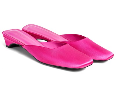 Foto 1 | Foto 1 | Zapatos Coutgo Mules Para Mujer Tacón Bajo De Gatito Color Rojo Rosa - Venta Internacional.