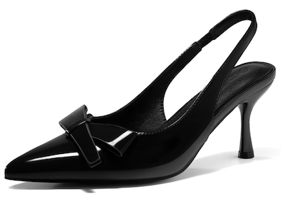 Foto 1 | Foto 1 | Zapatos Coutgo Slingback Kitten Tacones Para Mujer  Color Negro  Talla 6 - Venta Internacional.