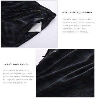 Foto 4 | Foto 4 | Pantalones Cortos De Entrenamiento Para Correr G Gradual Para Hombre Color Negro Camuflado - Venta Internacional.