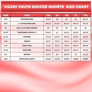 Foto 6 | Foto 6 | Pantalones Cortos Vizari Dynamo Soccer Para Hombre Y Mujer Color Rojo Poliéster - Venta Internacional.