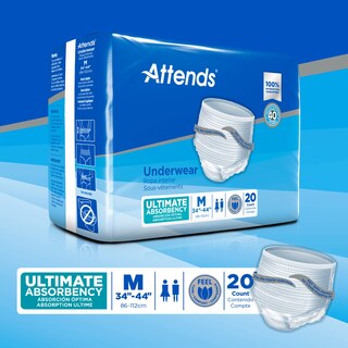 Foto 4 | Foto 4 | Ropa Interior Para Adultos Pull On Tamaño Mediano Desechable 20 Unidades - Venta Internacional.