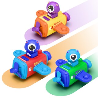 Foto 1 | Foto 1 | Toy Car Iplay Ilearn Press To Go Airplane Race Durante 1 A 3 Años - Venta Internacional.