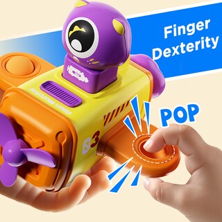 Foto 3 | Foto 3 | Toy Car Iplay Ilearn Press To Go Airplane Race Durante 1 A 3 Años - Venta Internacional.