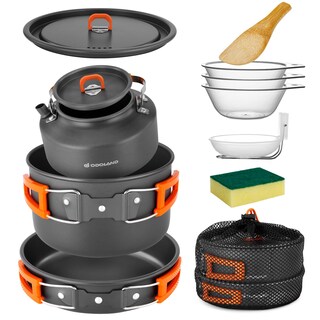 Foto 7 | Foto 7 | Juego De Utensilios De Cocina Para Acampar Odoland 10 Piezas Con Cuencos De Plástico Para Hervidor - Venta Internacional.